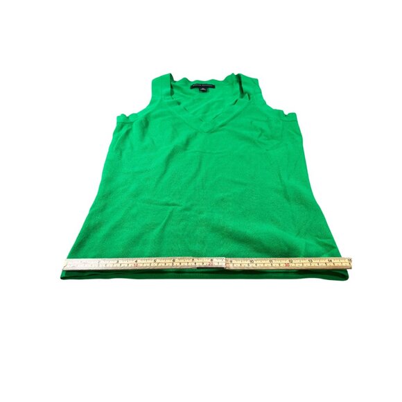 Banana Republic Womens Sleeveless V-Neck Green Knit Tank Top S - Picture 11 of 11